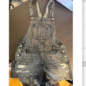 Abercrombie & Fitch denim short overalls (size S)